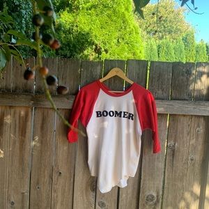 Single Stitch “Boomer” Baseball T-shirt